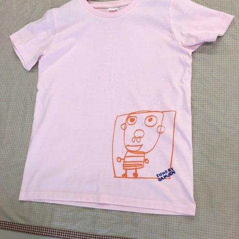 Ｔシャツ　ピンクのかわいいイラスト Mサイズ