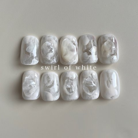 swirl of white