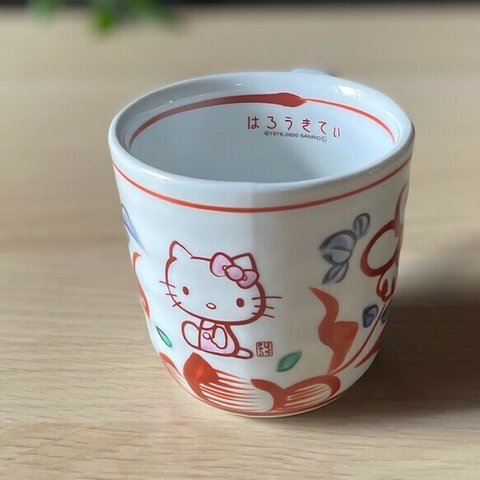 サンリオ「ハローキティ」×麦山窯　まぐかっぷ - Hello Kitty 紅（あか）