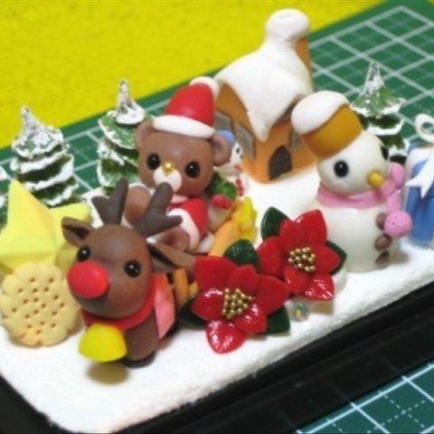 くまちゃんサンタのクリスマス☆オブジェ★