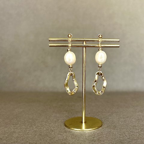 淡水パール ノンホールピアス イヤリング  Minette☆-PL015 ❤︎ ピアス 変更無料 ❤︎