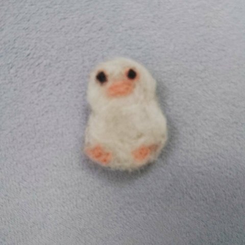 ちょこんと文鳥さんブローチ＊