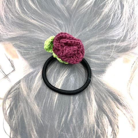 薔薇のヘアゴム🌹*バイオレットカラー*