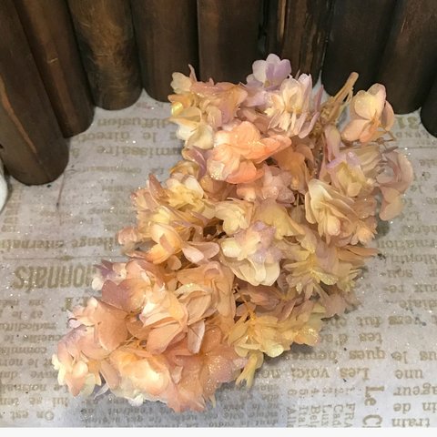 カシワバアレンジ加工❣️ハロウィン過ぎてもお勧め色♥️ハーバリウム花材プリザーブドフラワー