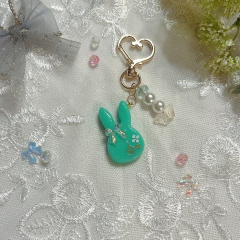 うさぎのレジンキーホルダー🐰