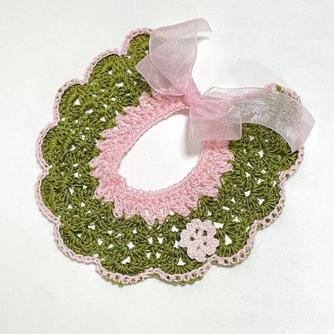 Flower frill collar ~ 桜餅 ~