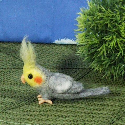 オカメインコ(グレー)のストラップ