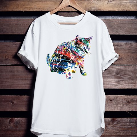 ねこアートTシャツ「Thunder Cats」