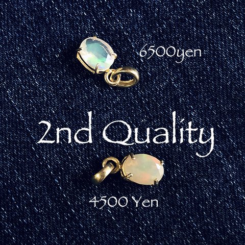 【OUTLET】一粒ネックレス（オパール8×6mm）2nd Quality