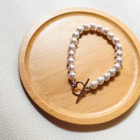 【再販】simple Pearl bracelet