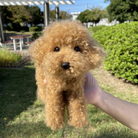 愛犬ちゃんのそっくりなリアルなペット人形をお作りします！　羊毛フェルト　犬　オーダー　ぬいぐるみ　愛犬　　ペット　リアル　人形