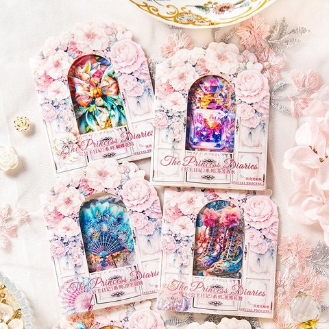 Princess's Jewelry Box シェルライト 宝箱のPETフレークシール　ZBSS