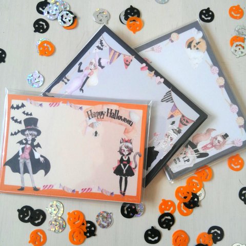 ★ハロウィン★メッセージカードーちびっこー