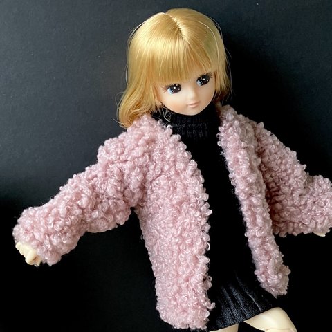 ボアコート☆リカちゃんブライスの洋服(着せ替え服)