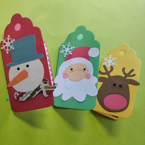 クリスマス　メッセージカード3枚　コメントカード　Christmas