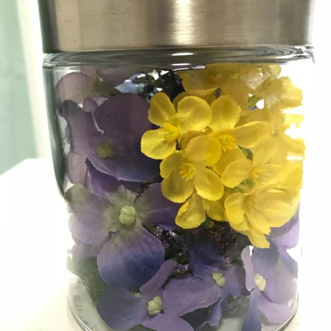 (ボトルフラワー)紫陽花