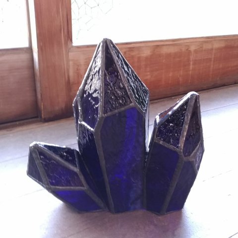 【期間限定値引】ステンドグラス　紫水晶