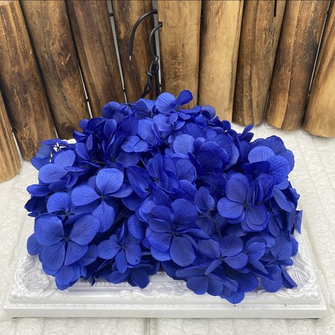 一押しブルー色❣️高品質素材❣️アトランティスアジサイロイヤルブルー小分け❣️ハンドメイド花材プリザーブドフラワー