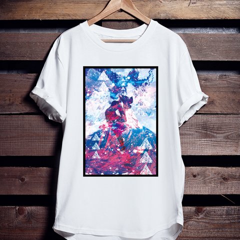 宇宙アートTシャツ「LilyStone SkyGirl」