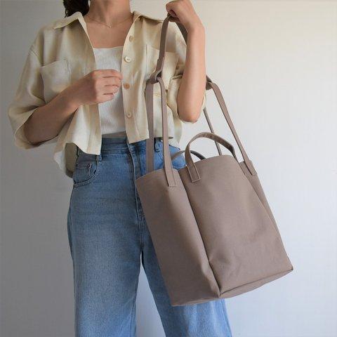 DROP2 SHOULDER TOTE BAG(マットブラウン)