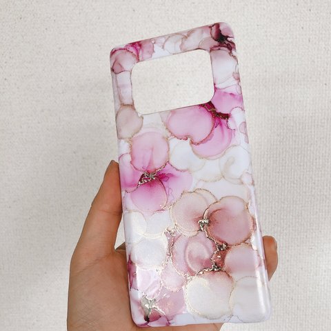 オーダー可能　アルコールインクアート　iPhoneケース