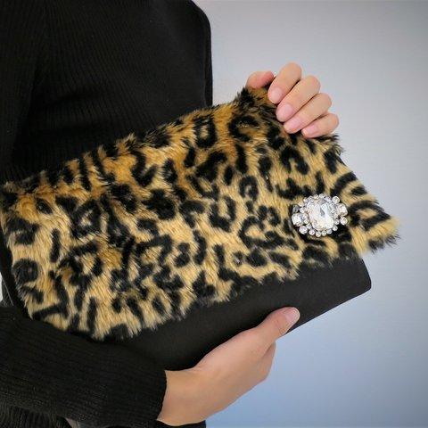 クラッチバッグ ヴィンテージビジュー&ファー vintage bijou clutch bag <CBG-RB5>