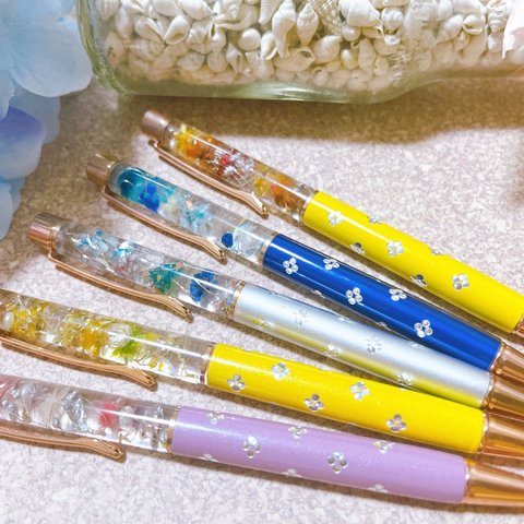 お試し価格♪お花のハーバリウムボールペン