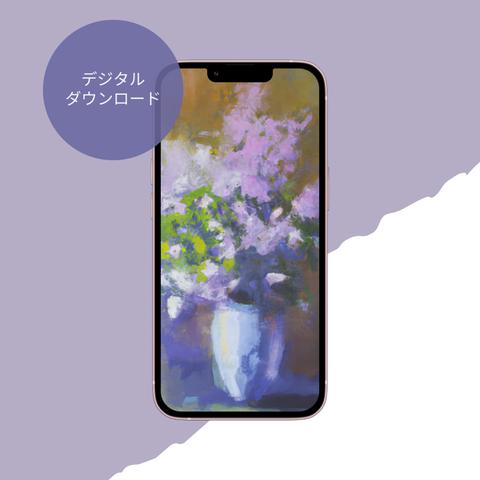 【スマホ壁紙】フラワーズ・Flowers in a vase