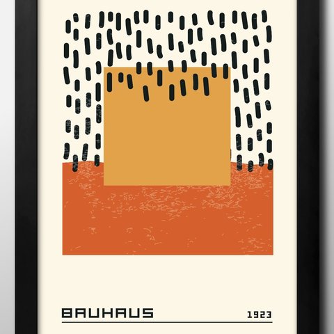 11362■A3アートポスター『バウハウス　BAUHAUS』絵画　イラスト　デザイン　北欧　マット紙