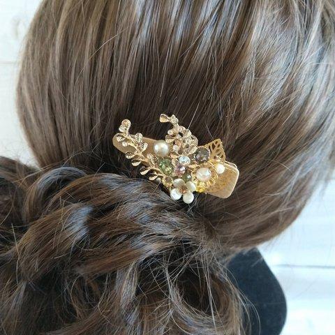 フラワーヘアクリップ