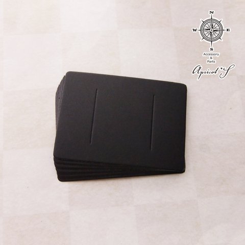 【20枚セット】ヘアピン用 台紙（ 黒色 / ブラック ）長方形 無地 シンプル 梱包 ラッピング