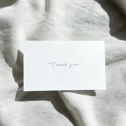 Thank you の消しゴムはんこ②