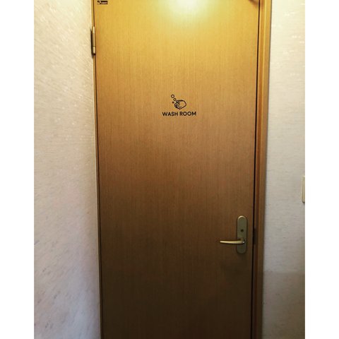 【お風呂場・浴槽・トイレサイン】職場やご自宅にも！お手洗いステッカーシール【WASHROOM・除菌・殺菌】