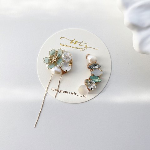 flower bijou earcuff