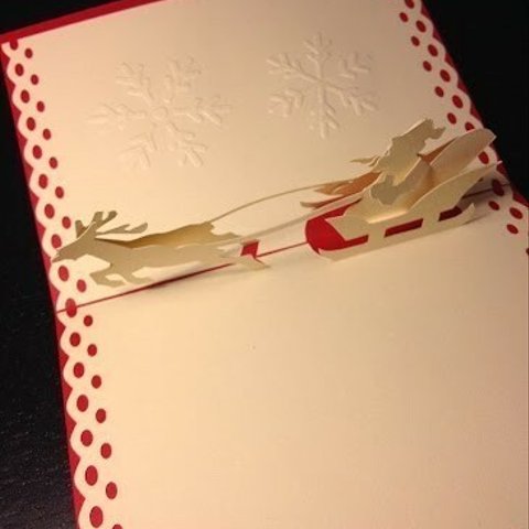 POP-UP Santa Christmas Card 3