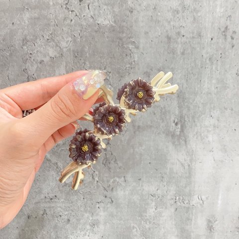 new color【deep purple】hair clip