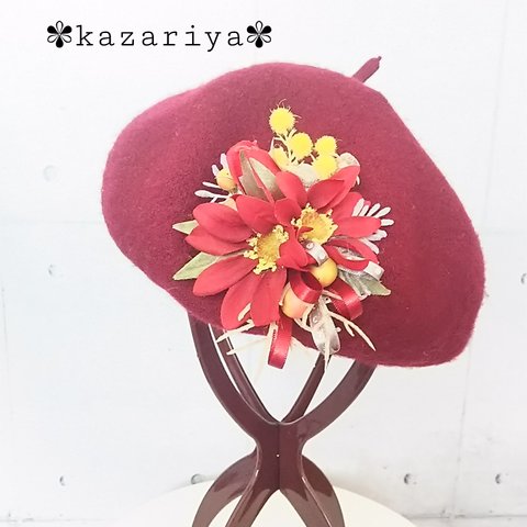 *＊Kazariya*＊花蜜恋。。*＊ミモザ*カミツレ*薔薇*フォーマル*セレモニー*卒業式*入学式*お呼ばれ*