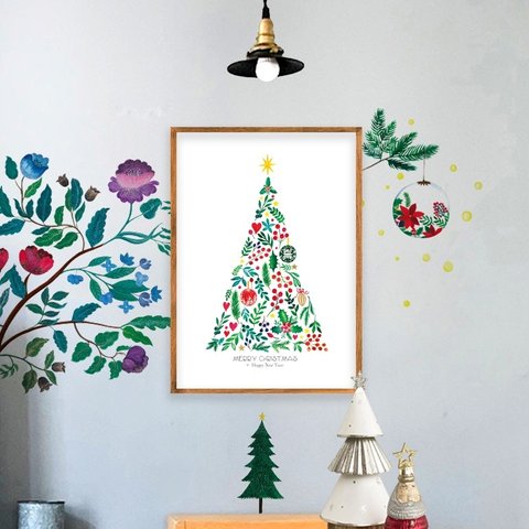 『クリスマスツリー』　インテリアポスター 