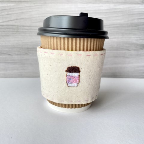 カップ刺繍カップスリーブ