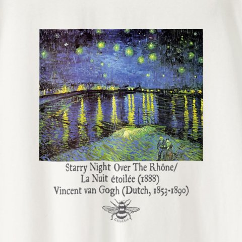 ロングスリーブＴシャツ　Starry Night／Gogh   ゴッホ   ビッグシルエット　コットン100%