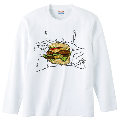 [ロングスリーブTシャツ] Diet is messed up when you eat this