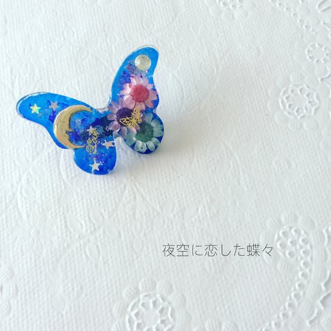 夜空に恋した蝶々◇レジン