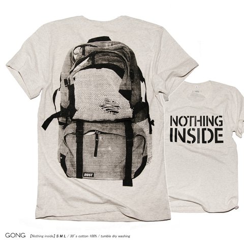 Tcollector おもしろデザインＴシャツ　NOTHING INSIDE リュックサック シャツ