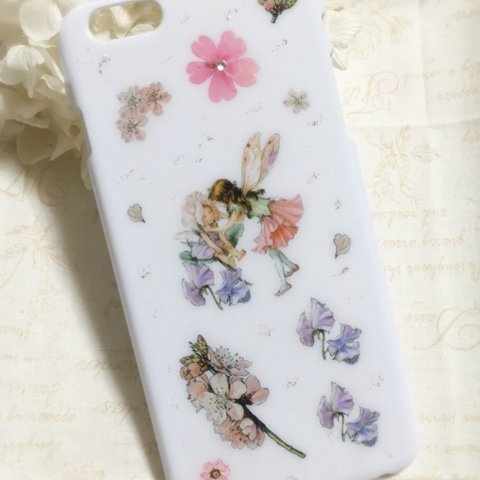 【受注制作】お花の妖精のiPhone6/6sケース