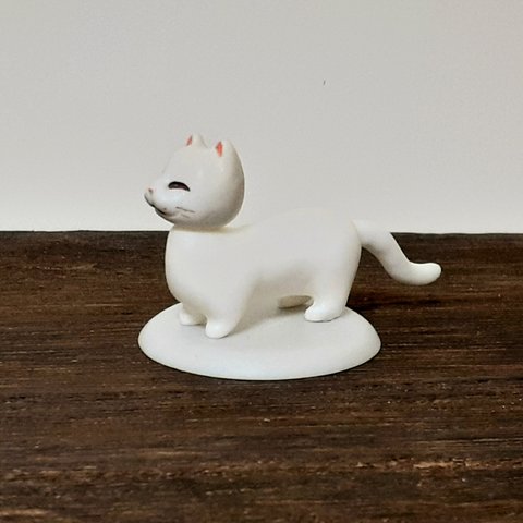 猫のフィギュア 白猫 江戸川しっぽ倶楽部 #1002