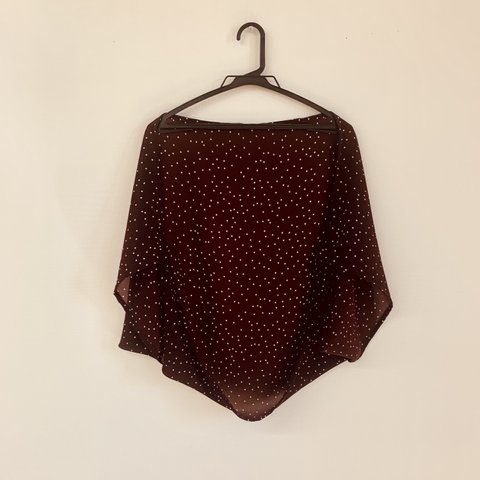 【お洗濯OK！直線裁ちボレロ】 bolero polka dot wine  red