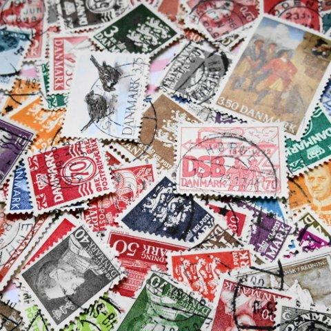 外国切手（デンマーク）４０枚セット