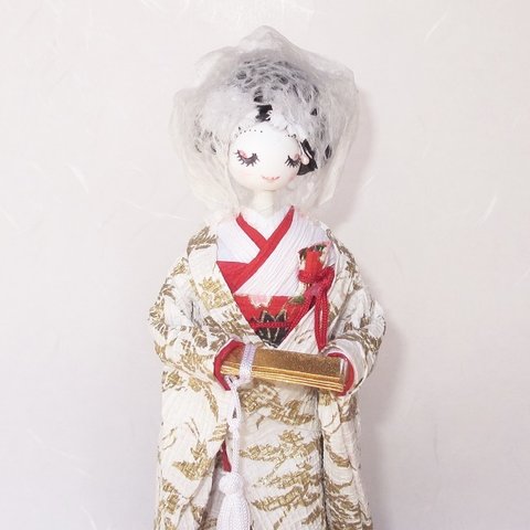 和販売終了紙花嫁人形💕私の大好きなあの人と結ばれます様に💕綿帽子   母の日