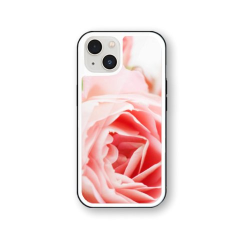 薔薇 6 強化ガラス iPhoneケース バラ ローズ  iPhone15 iPhone14 iPhone13 iPhone12 iPhone11 iPhoneSE2  iPhoneSE3