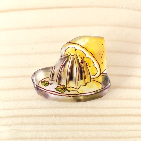 Lemon squezer brooch｜レモンしぼり器ブローチ